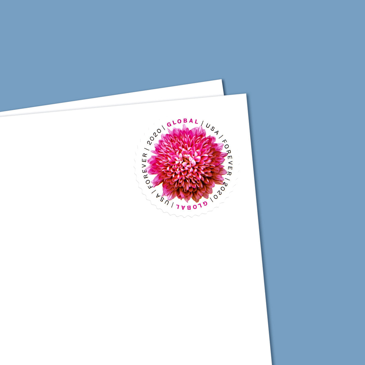 2020 Global Chrysanthemum International First Class Forever US Postage Stamps